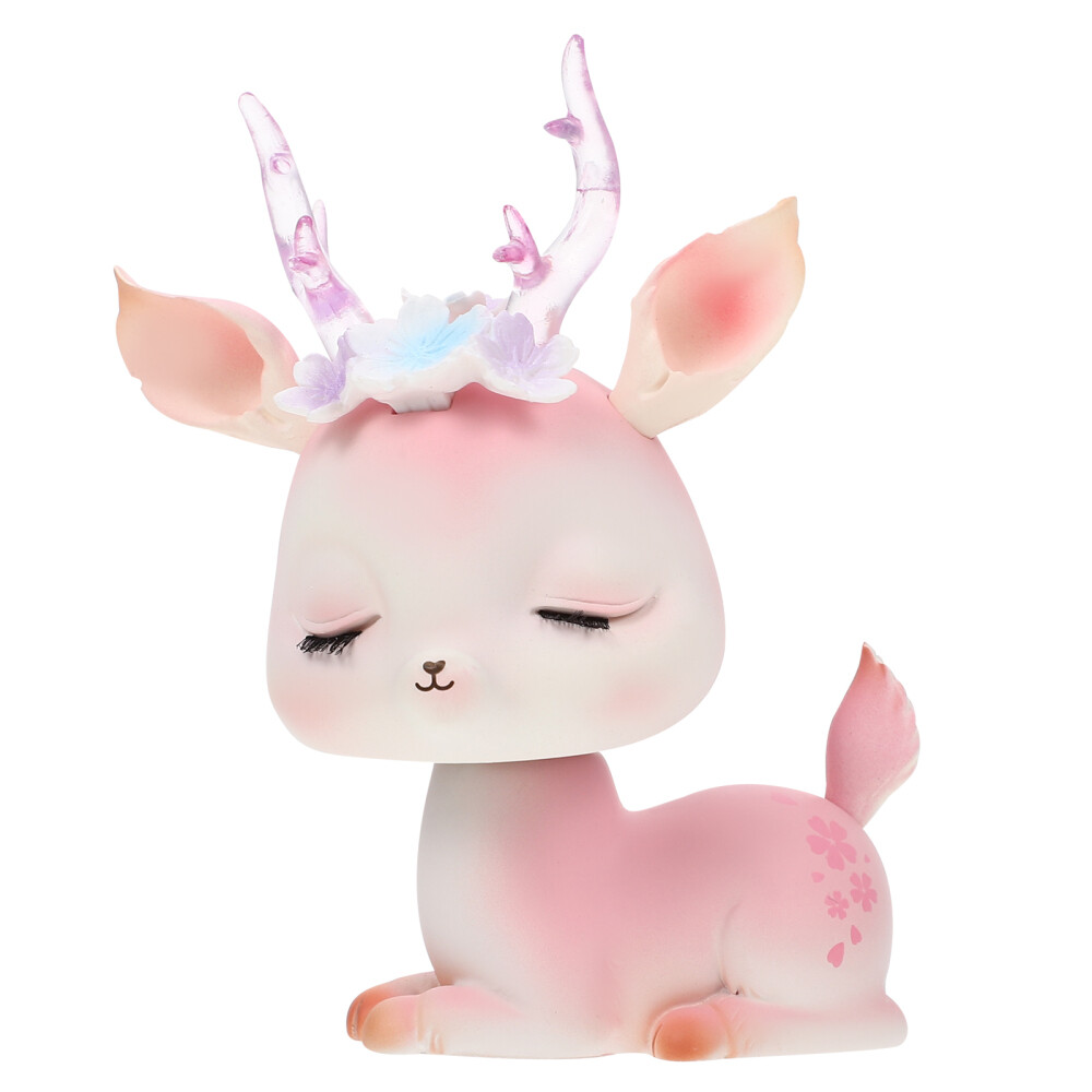 Car Decorations Interior Desktop Statue Deer Ornament Toy Baby Doll Toys