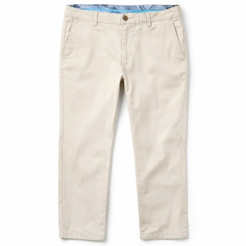 Tommy Bahama Boracay Chino Pants Mens 32x32 Beige Cotton Tencel Stretch Straight