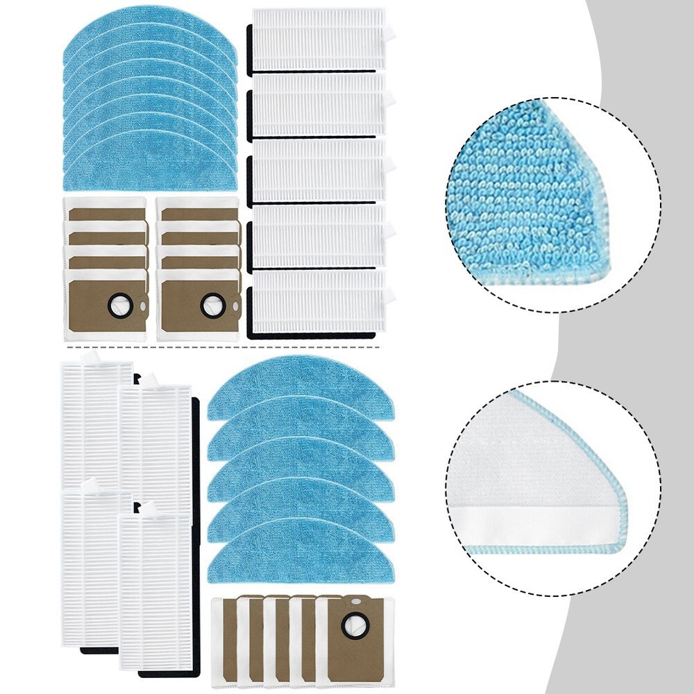 Keep your Home Spotless with Filters Mop Cloth and Dust Bags for Liectroux G7