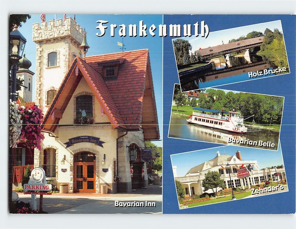 Postcard Famous Places and Landmarks in Frankenmuth Michigan USA