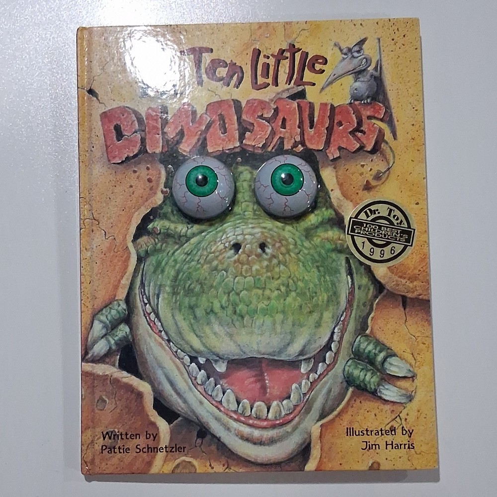 Ten Little Dinosaurs Pattie Schnetzler Jim Harris Accord Hardcover 1996 Eyeball…