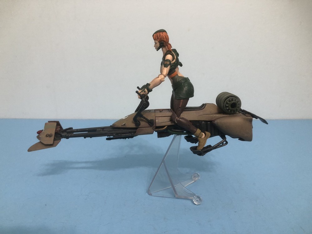 Acid Rain JoyToy GiJoe Star Wars 1:18 Custom Speeder Bike - Sand-image