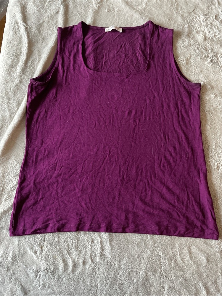 Kettlewell Soft Square Vest Top Womens Large Purple Double Front Layer