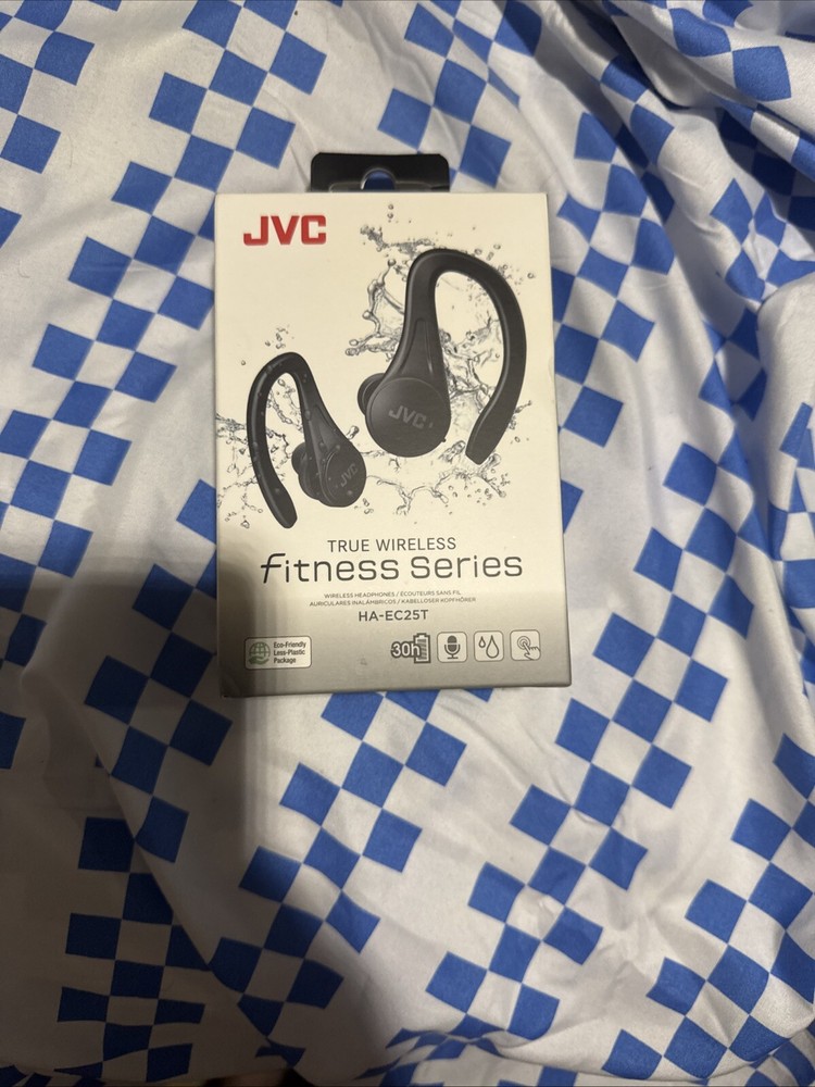 True Wireless Fittness Series -JVC- Gym Running Black Bluetooth *OPEN BRAND NEW*