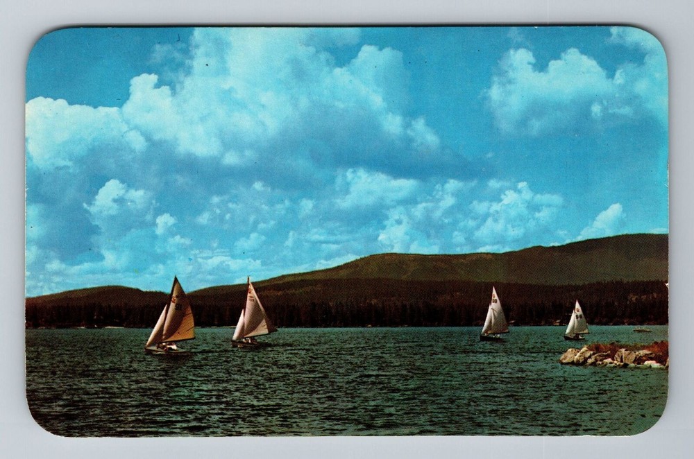 Grand Lake CO-Colorado, Rocky Mountain National Park, Yachts Vintage Postcard