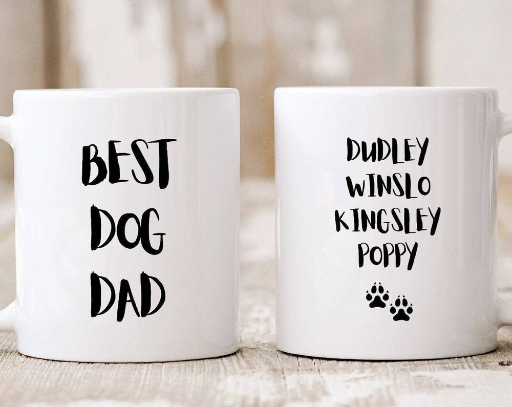Best Dog Dad Mug Custom Dog Dad Gift Dog Gifts For Him Dog Dad Coffee Mug