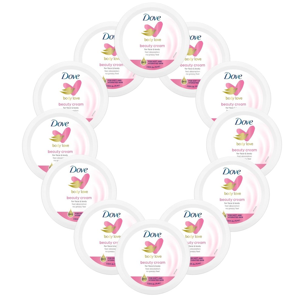 Dove Nourishing Body Care Face Hand and Body Beauty Cream for Normal to Dry S...
