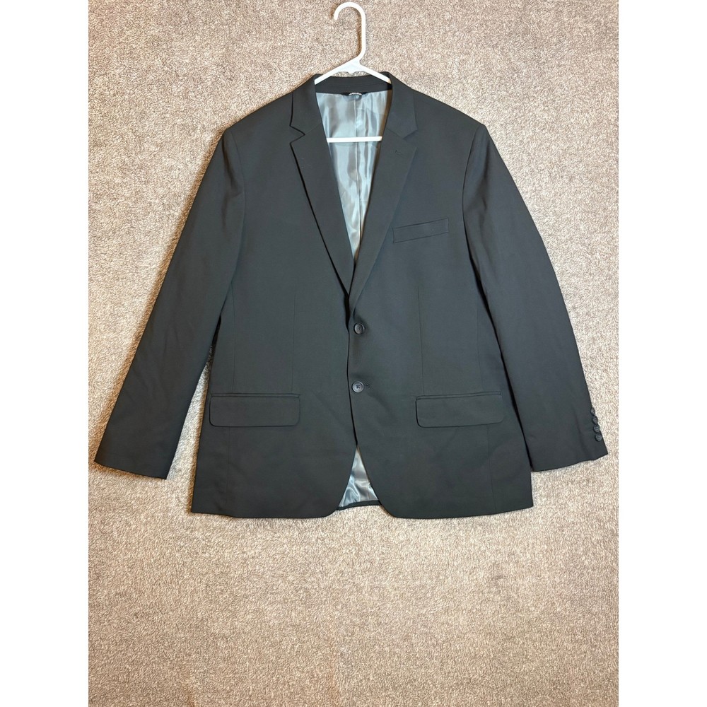 J M Haggar Men's Straight Fit Suit Separate Blazer Jacket Black Size 44S