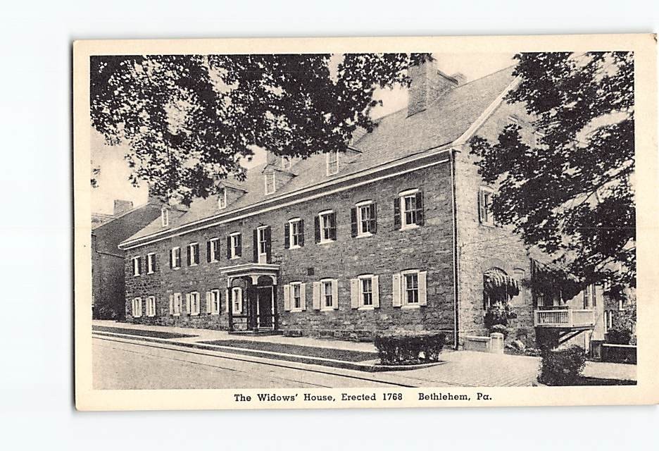 Postcard The Widows House Bethlehem Pennsylvania USA