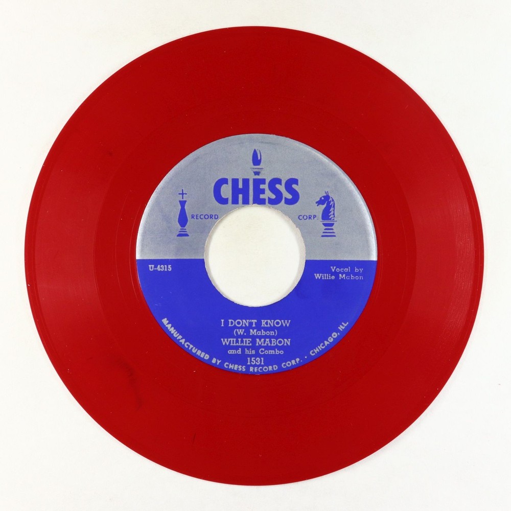 Blues R&B 45 - Willie Mabon - I Don't Know/Worry Blues - Chess - rare red wax!
