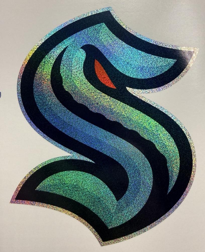 Seattle Kraken Holographic Tiny Sparkle Vinyl Decal