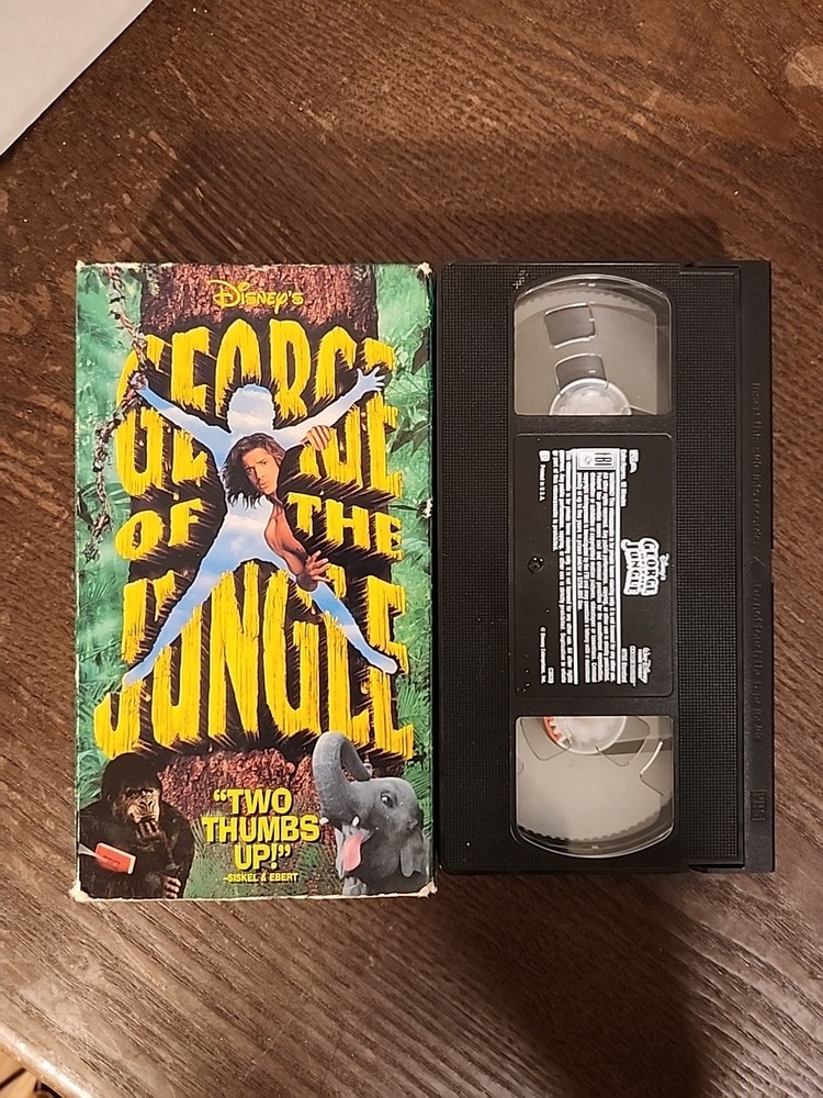 George Of The Jungle Brendan Fraser Walt Disney Home Video PG 1997 VHS