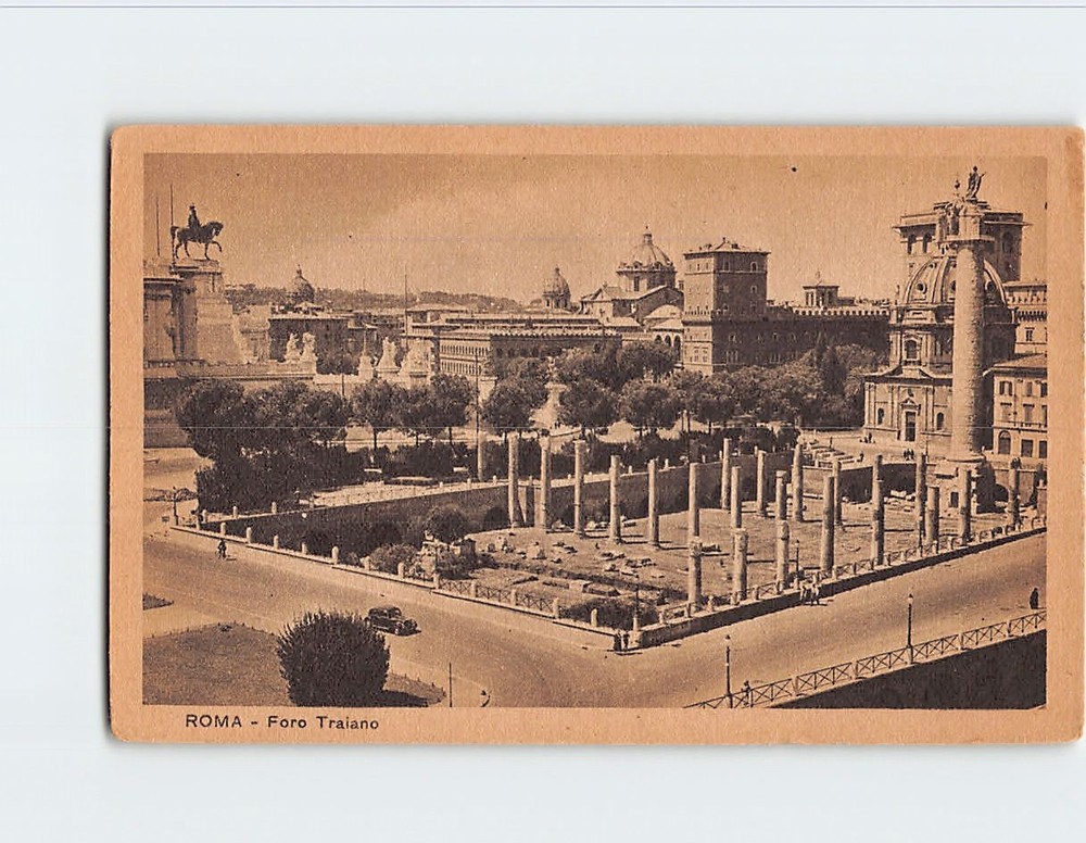 Postcard Foro Traiano Rome Italy
