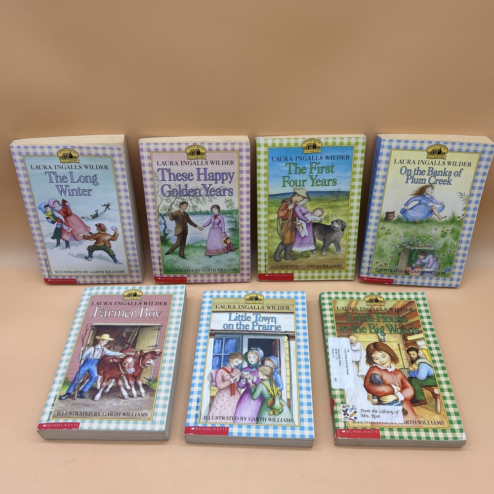 Little House On The Prairie Series Book Lot Of 7 Scholastic Paperback Books