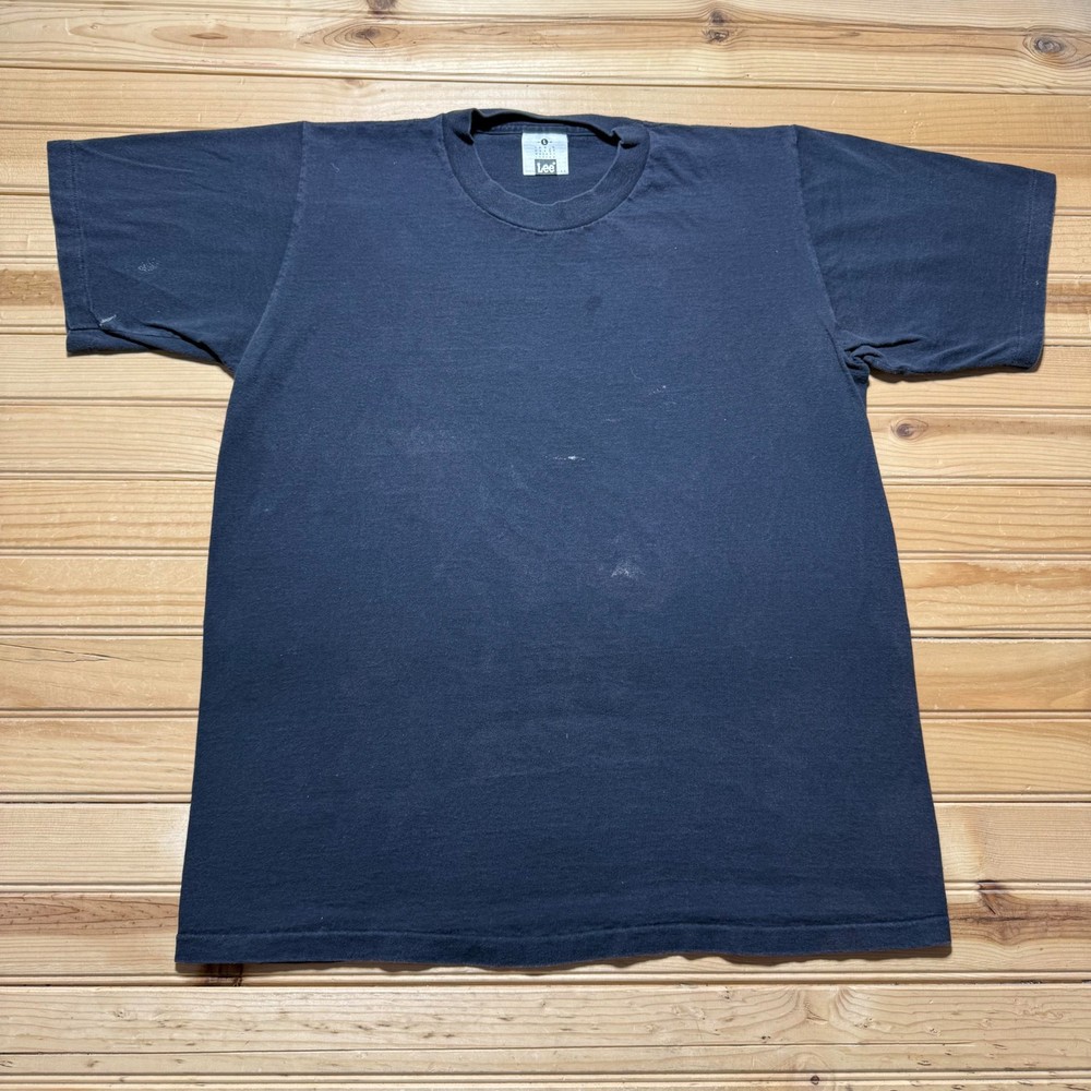 Vintage 90s Lee Blank Minimalist Streetwear Single Stitch T-Shirt USA - Large