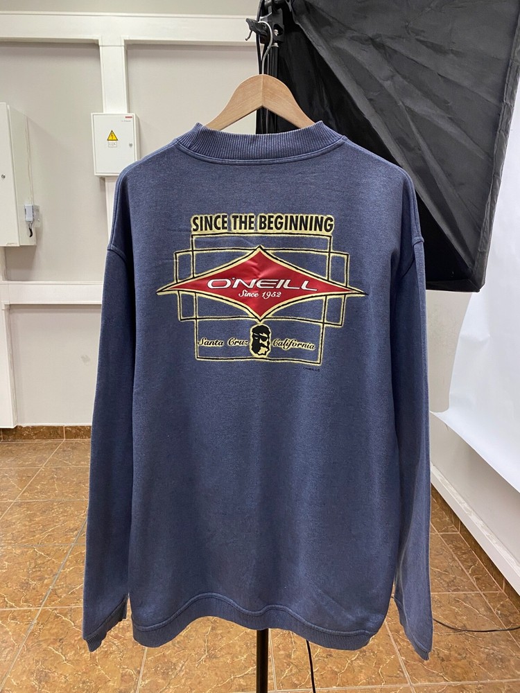 🇺🇸 Vintage 90s O’Neill Big logo Santa Cruz Sweatshirt size M/L color blue