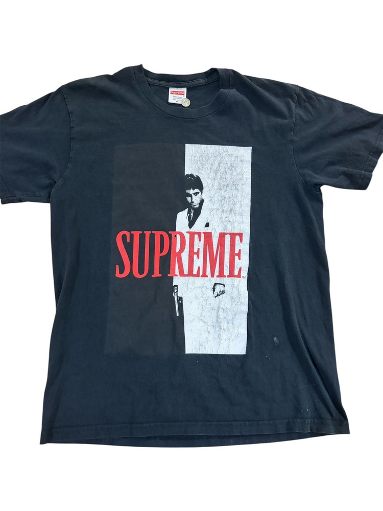 Supreme Shirt Black Scarface Tony Montana Graphic Tee Made in USA Mens Medium