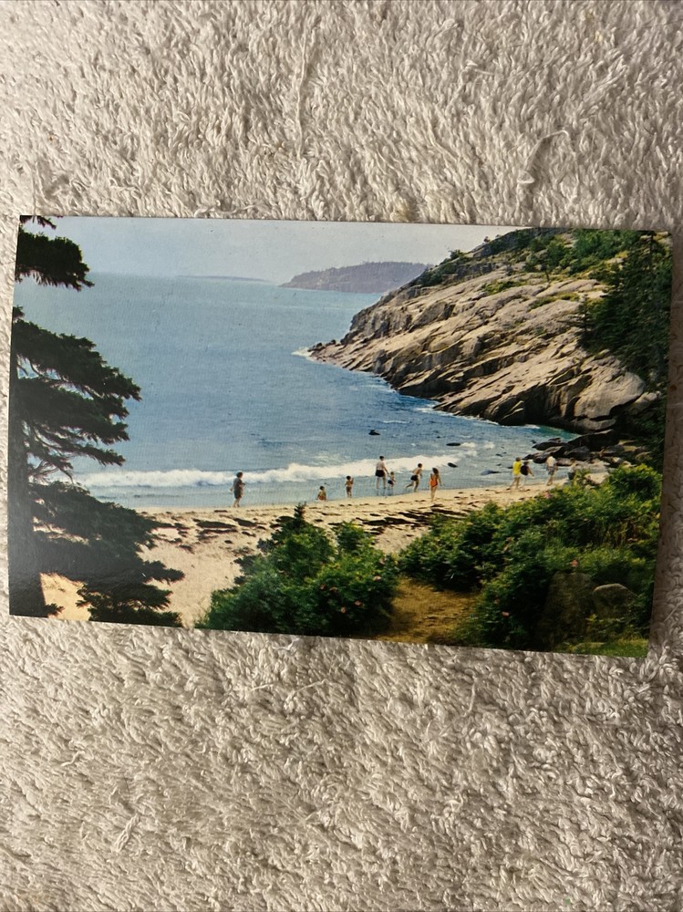 Sand Beach Acadia National Park Maine Postcard-image