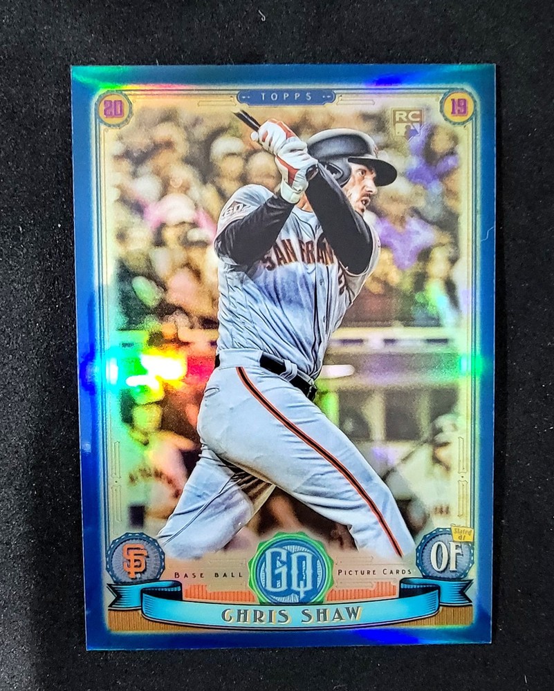 2019 Topps Gypsy Queen Chris Shaw Chrome Box Topper Indigo Parallel #/150