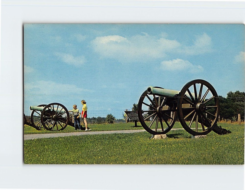 Postcard Cannon on Cornfield Avenue Sharpsburg Maryland USA
