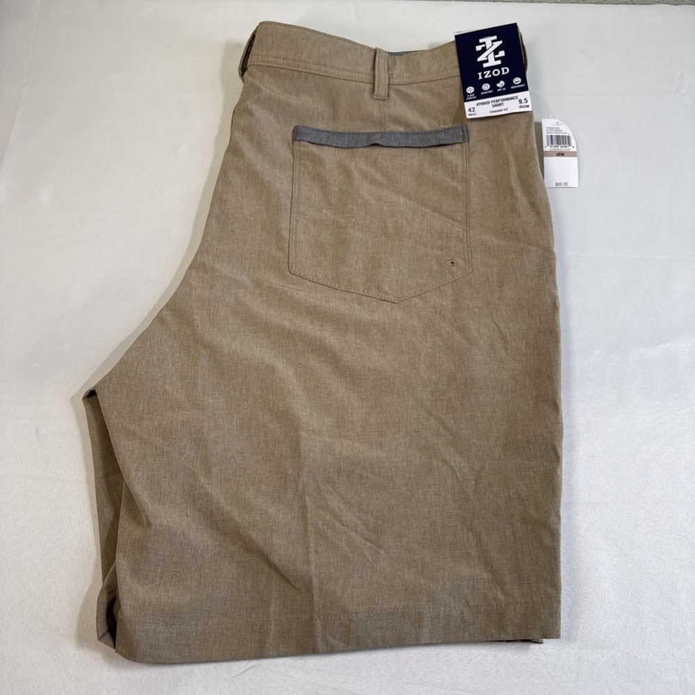 Izod Men’s Hybrid Performance Shorts Size 42 Straight Fir 9.5 Inseam