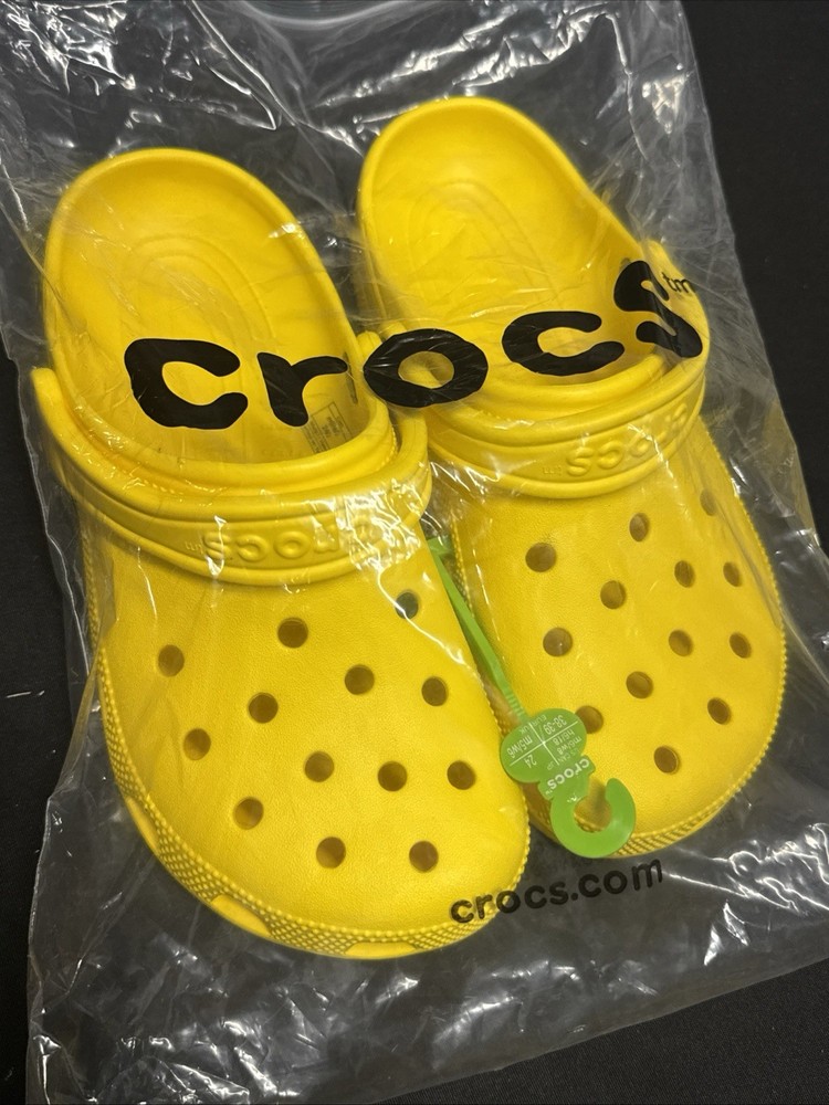 Original Crocs Classic Clog -  Yellow - Women W8 / Men M6 - Brand New