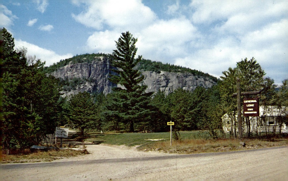 1950s Cathedral Ledge State Park North Conway New Hampshire Chrome Postcard