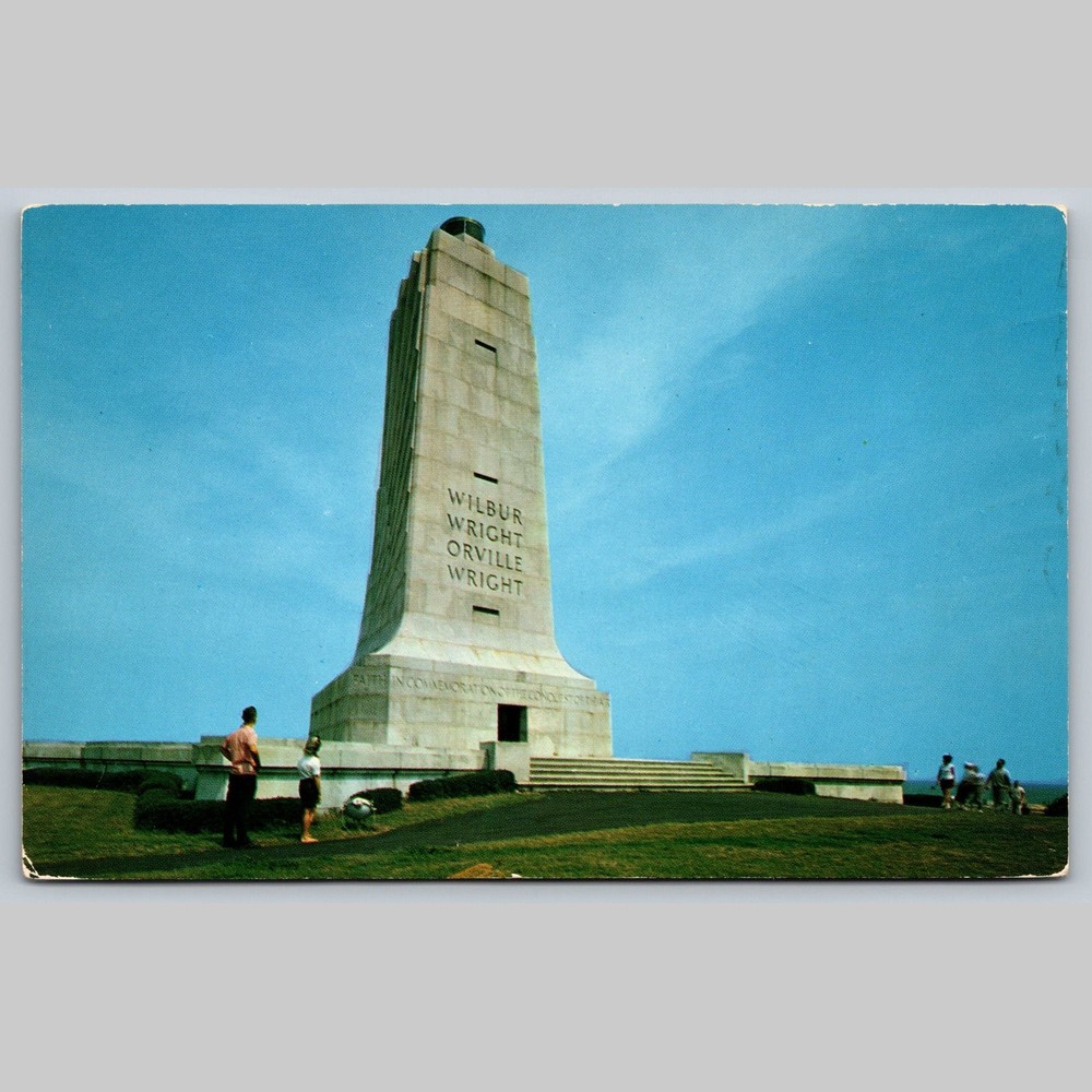 Postcard Wright Brothers National Memorial Kill Devil Hills NC