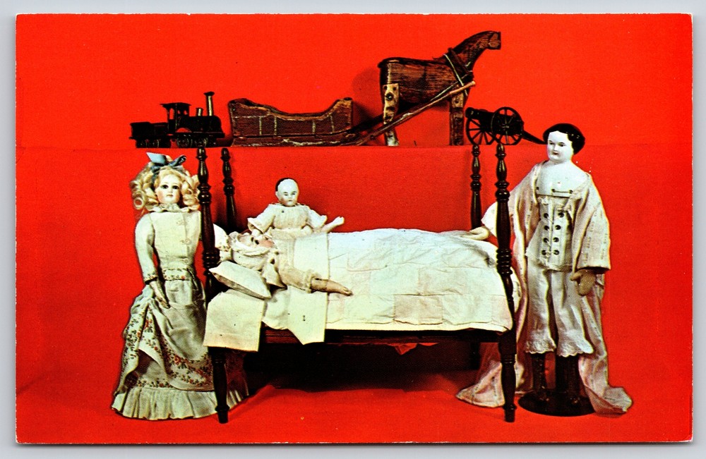 Dolls~Selections Vermont Toy Collections Bennington VT Museum~Vintage Postcard