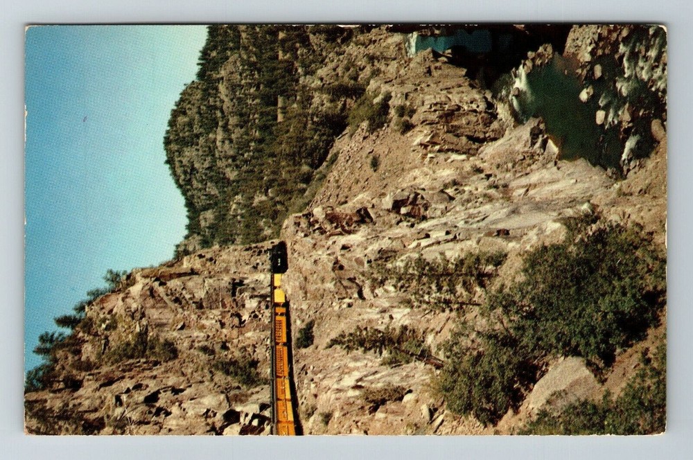 Narrow Gauge Train, Scenic View, Transportation, Vintage Postcard