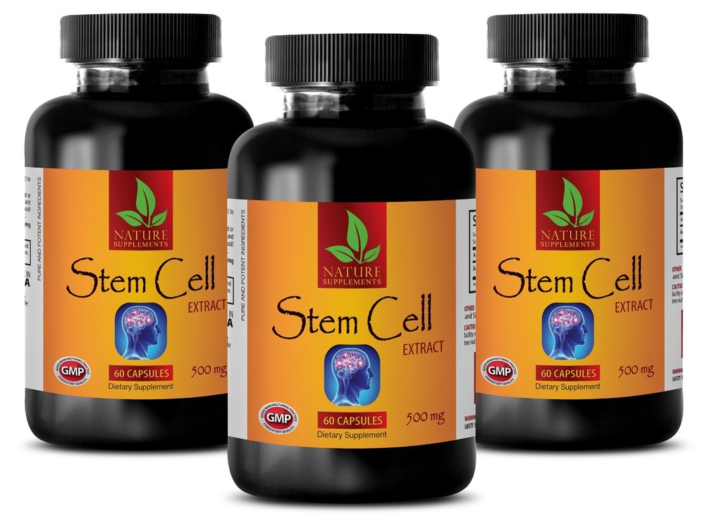 STEM CELL 500mg - Blue Green Algae Beta-carotene Levels Organic Antioxidant - 3B