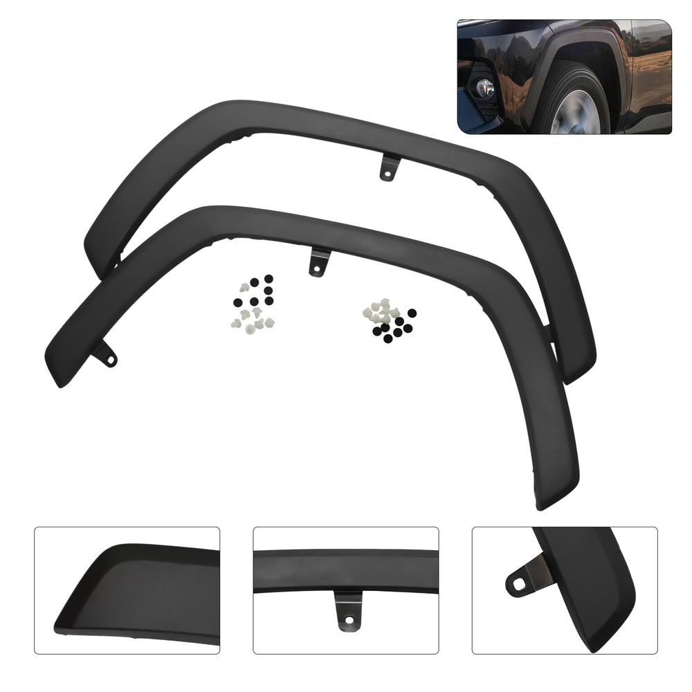 For 2019-2022 Toyota Rav4 Front Fender Flare Molding Trim Left+Right Side 1 Pair