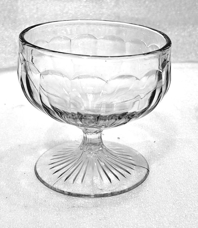 Vintage Clear Glass Sundae Dish for Ice Cream Treats