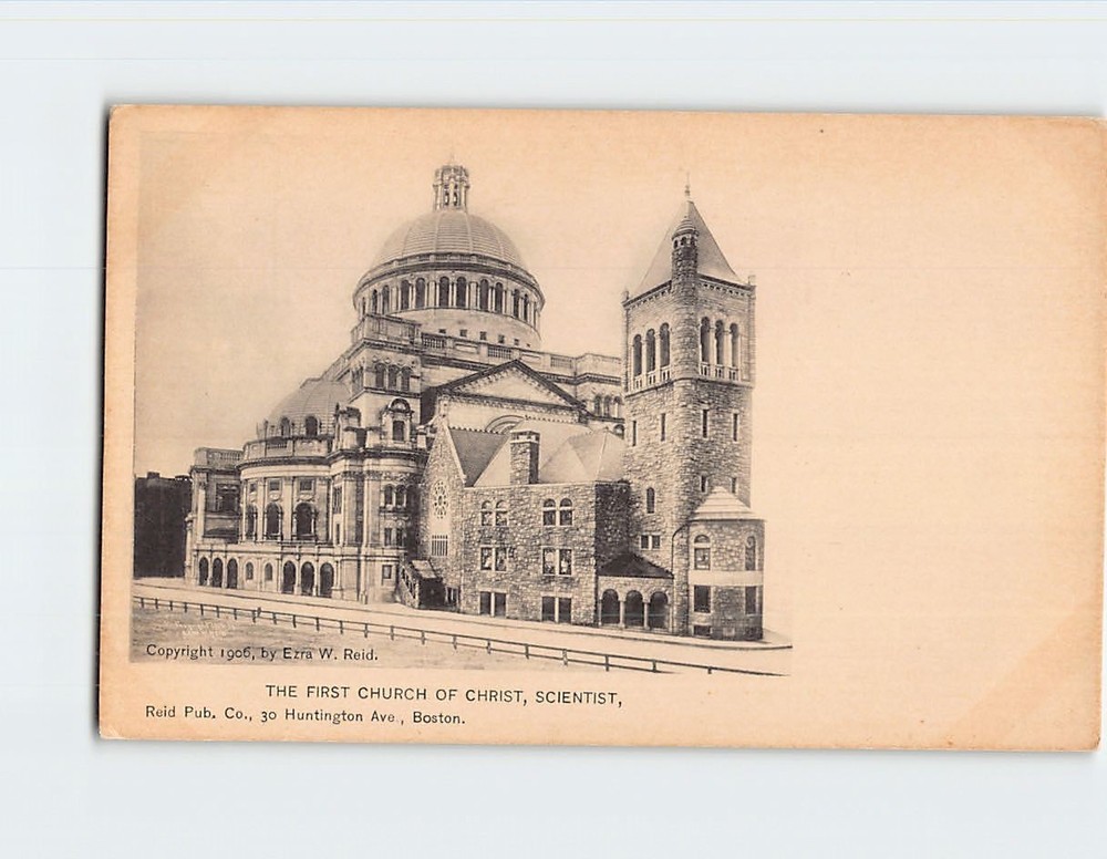 Postcard The First Church Of Christ Scientist Boston Massachusetts USA