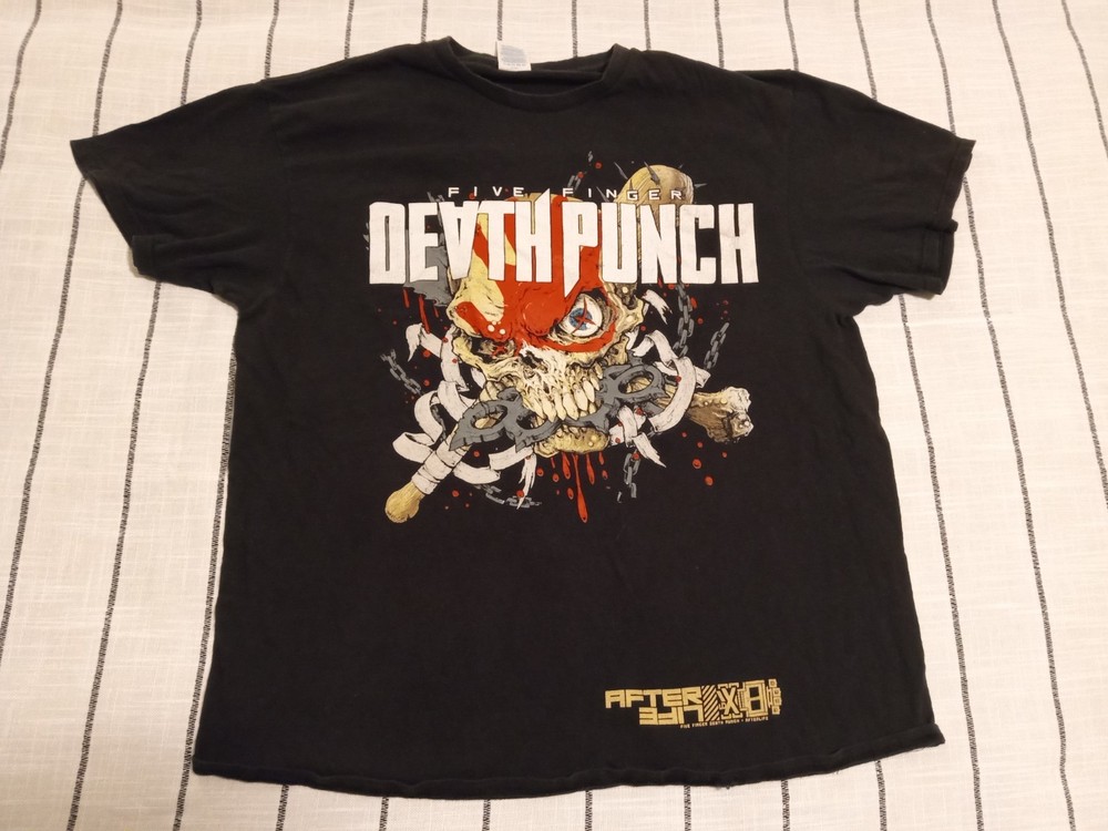 FIVE FINGER DEATH PUNCH 2022 tour PUNK ROCK BAND Black T Shirt