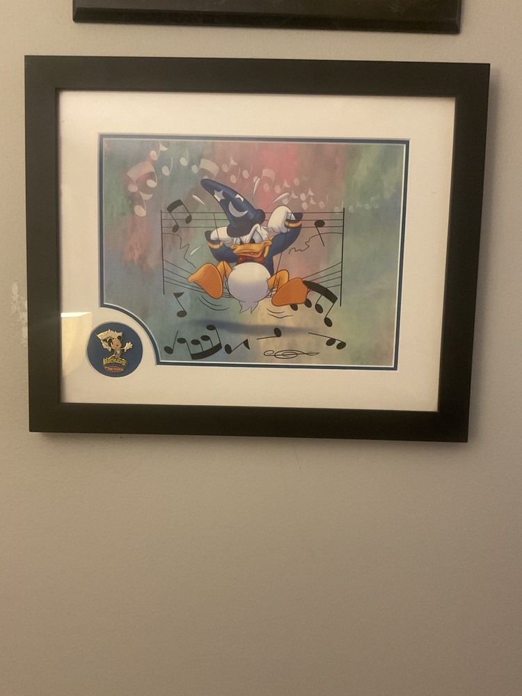 Disney Framed Art Print Donald Duck Mickey Mouse Mickey's PhilharMagic