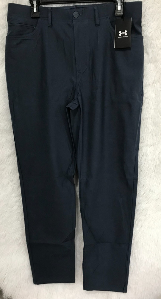 Under Armour Mens Size 36xL32 Downpour Gray Unstoppable 7-Pocket Golf Pants $130
