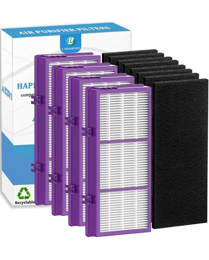 Holmes AER1 HAPF300 HAP30 HEPA D Replacement Filter Set with 8 Filters and 16 Carbon