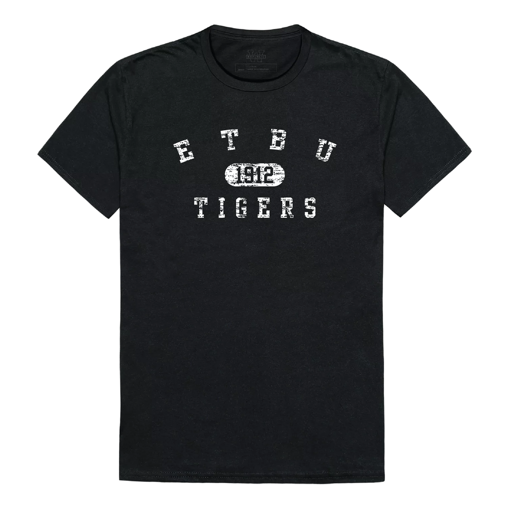 East Texas Baptist Tigers NCAA Distressed Arch Vintage College Tee