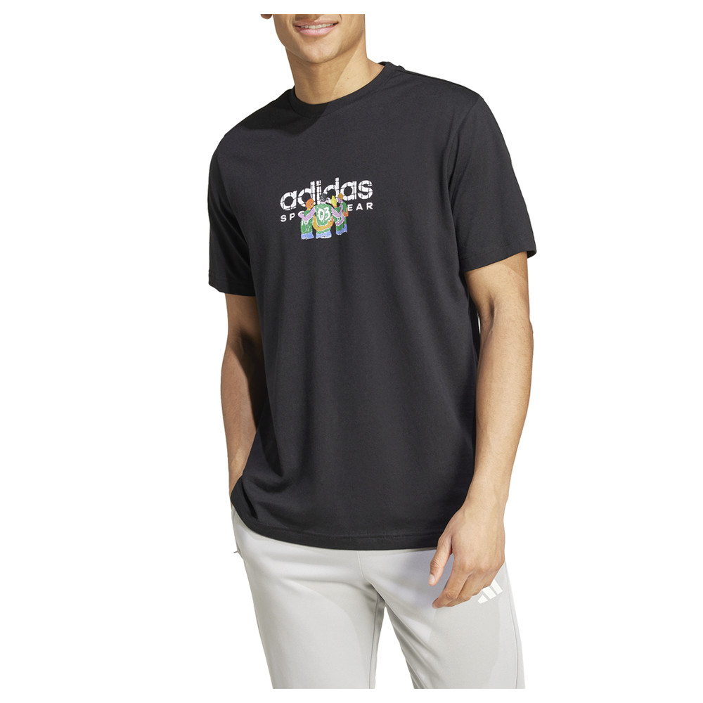 adidas Codes Linear Graphic Crew Neck Short Sleeve T-Shirt Mens Size XXL  Casual