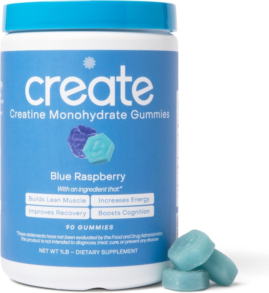Create Creatine Monohydrate Gummies for Men & Women Boost Focus Strength and ...