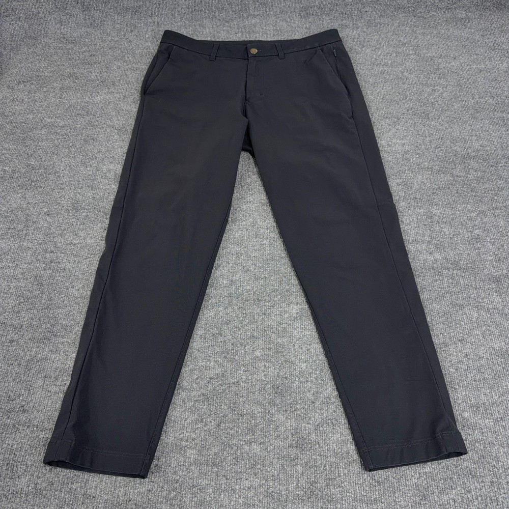 Lululemon Commission Pant Slim Men 33x28 Dark Gray Chino Golf Stretch *READ*