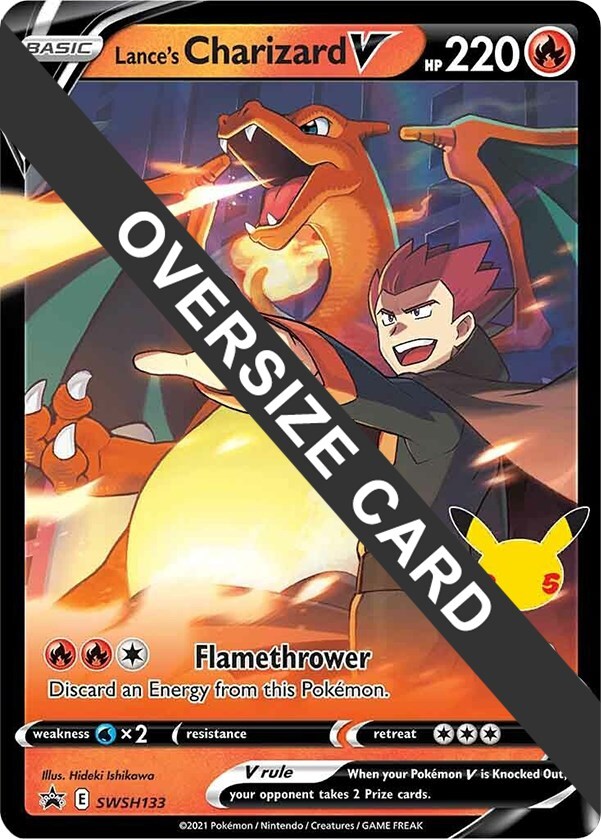 Lance's Charizard V SWSH133 Jumbo Cards Holo