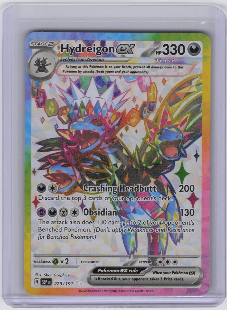 Hydreigon ex Ultra Rare SV08: Surging Sparks 223/191 NM