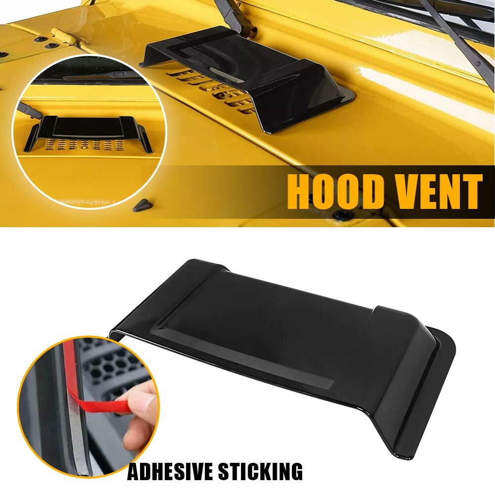 Air Flow Intake Hood Scoop Vent Cover for 97-17 Jeep Wrangler TJ JK Unlimited M