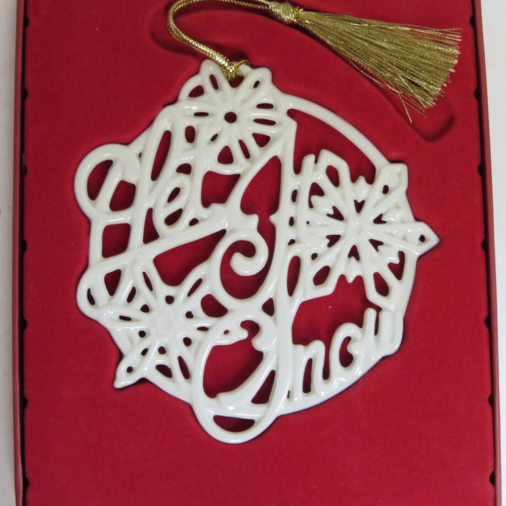 Lenox Let it Snow 2004 Adorno Canciones de la Serie de Navidad Caja Original