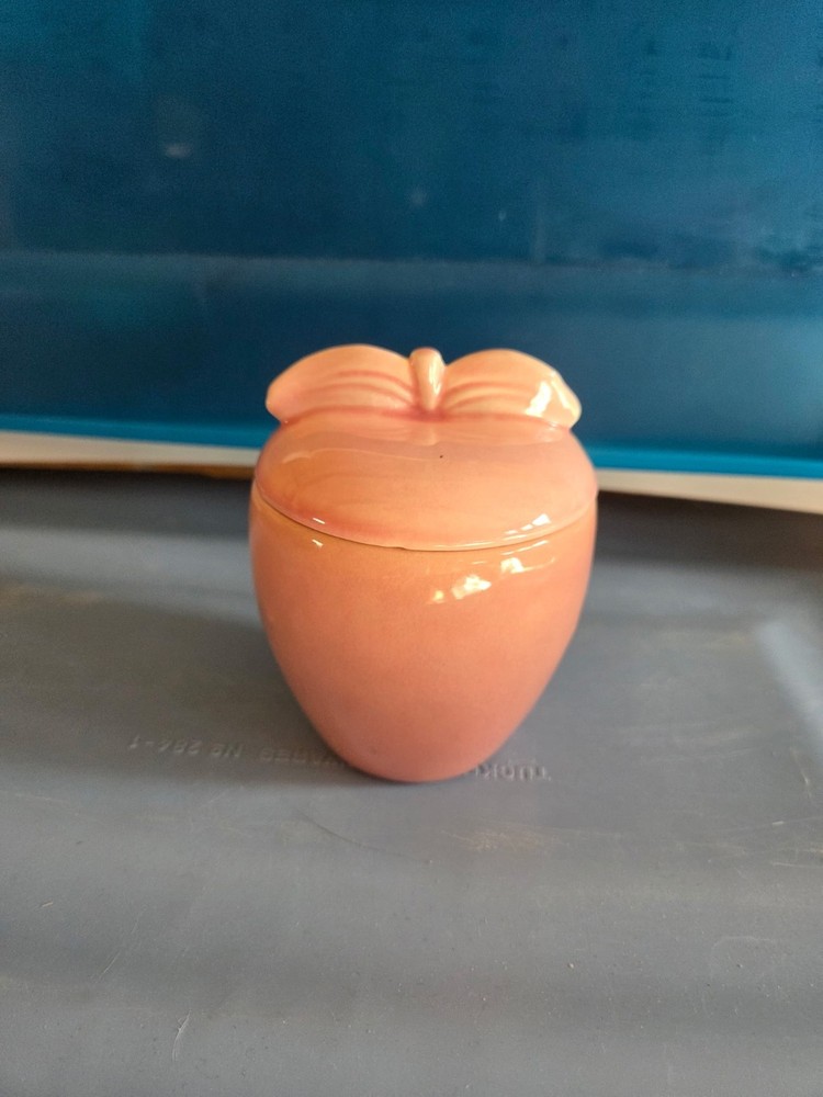 Vintage Red Wing Pottery USA Ceramic Apple Jar