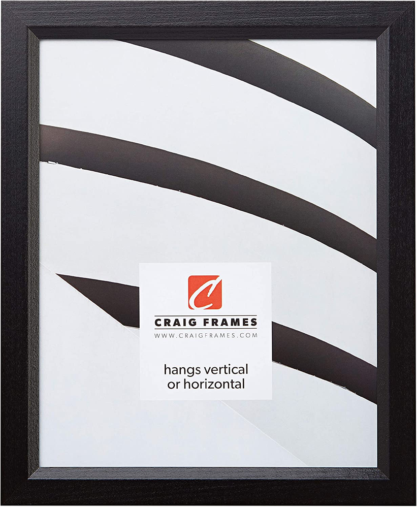 7171610BK 16x24 Wood Grain Picture Frame, 0.825-Inch Wide Wall Art Display