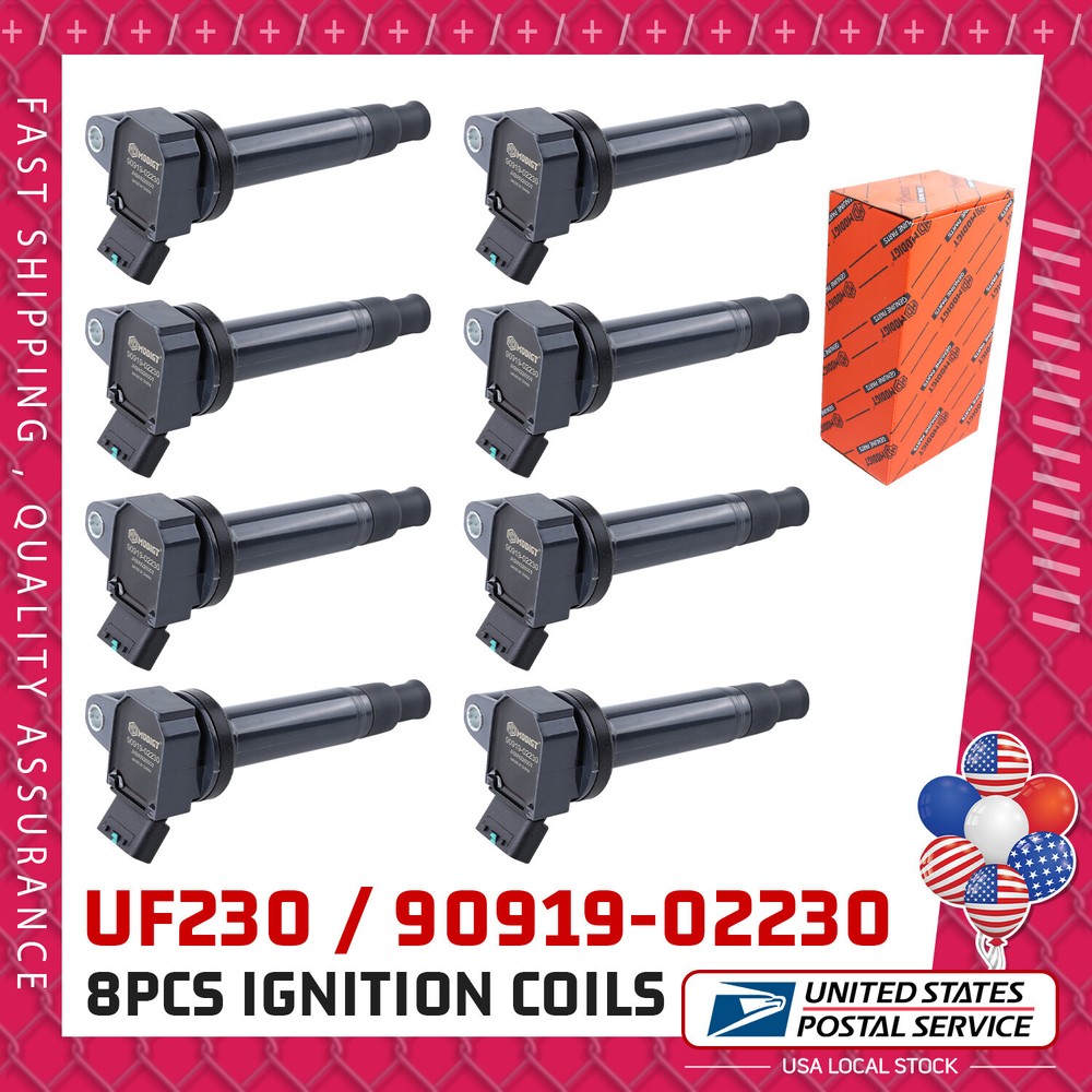 8PCS OEM High Performance Ignition Coils for Toyota Tundra Sequoia 4.7L V8 UF230
