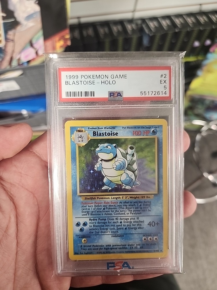 1999 Pokemon Base Set Blastoise Holo #2 PSA 5 EX Unlimited WOTC Vintage